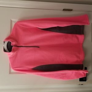 Tek Gear pink fleece quarter zip Sz XL